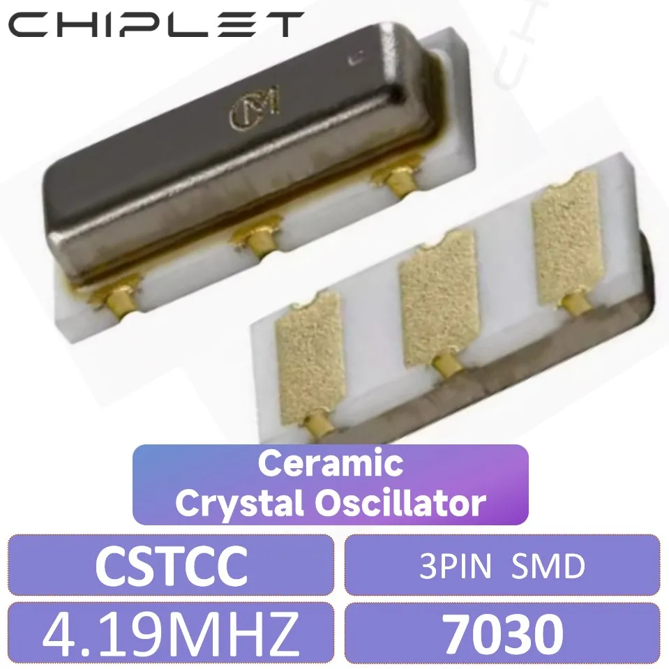 5pcs 7030 CSTCC4M19 SMD Ceramic Crystal Oscillator CSTCC 3Pin 4.19Mhz 4.19M 4.190MHZ 3070 7*3 3X7MM CSTCC4.19MG-TC