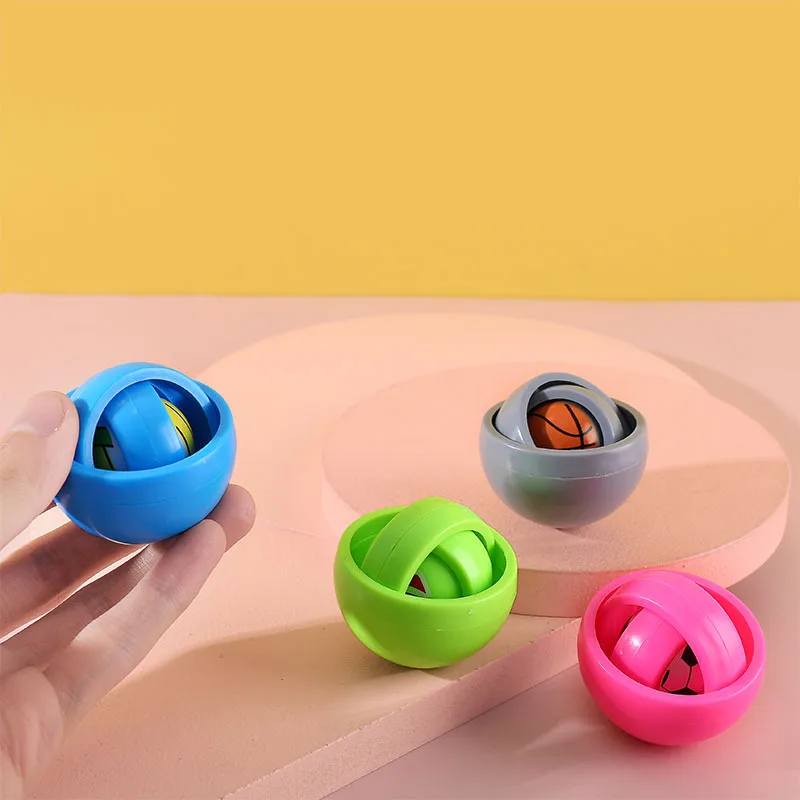 Creative 3D Three-dimensional Ball Infinite Flip Fingertip Gyro Toys For Children And Adults Puzzle Stress Relieving Toy Gifts