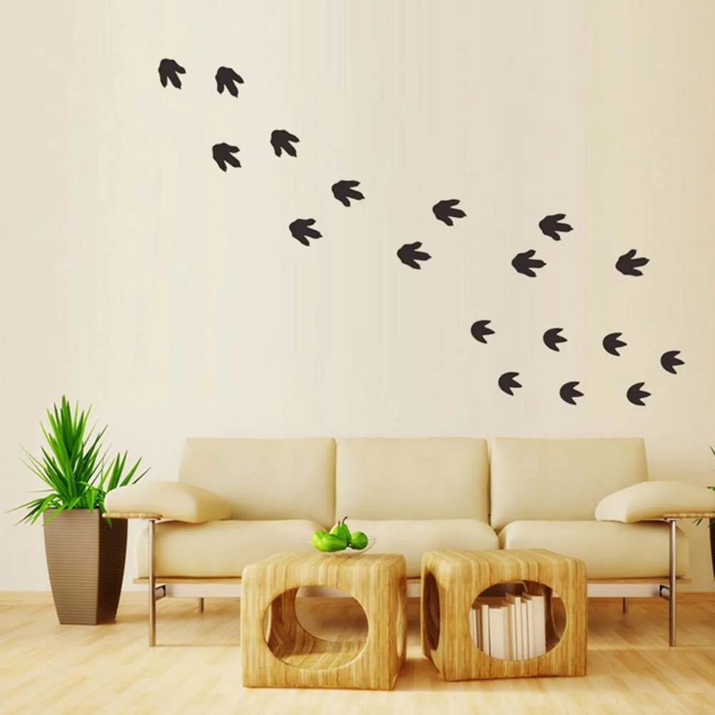 

Dinosaur Footprints Sticker Self Adhesive Wall Waterproof Murals Decals Kids Room Bedroom Livingroom Bathroom PVC Material Easy
