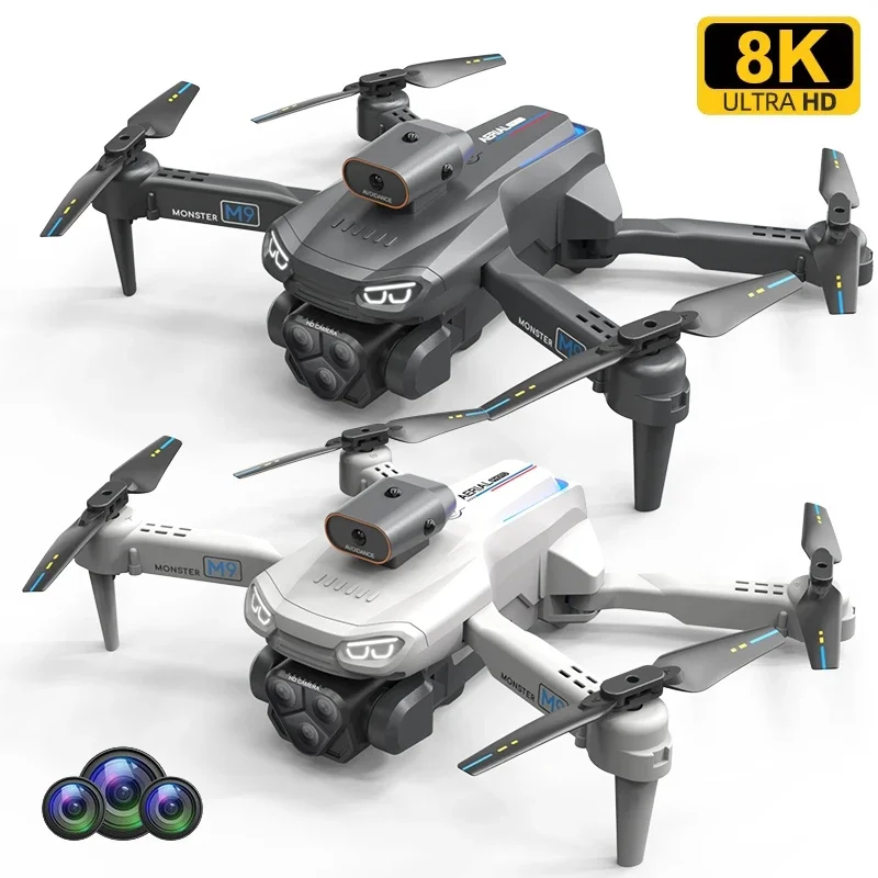 

2024 M9 three-camera drone high-definition professional aerial photography long endurance remote control aircraft obstacle avoid