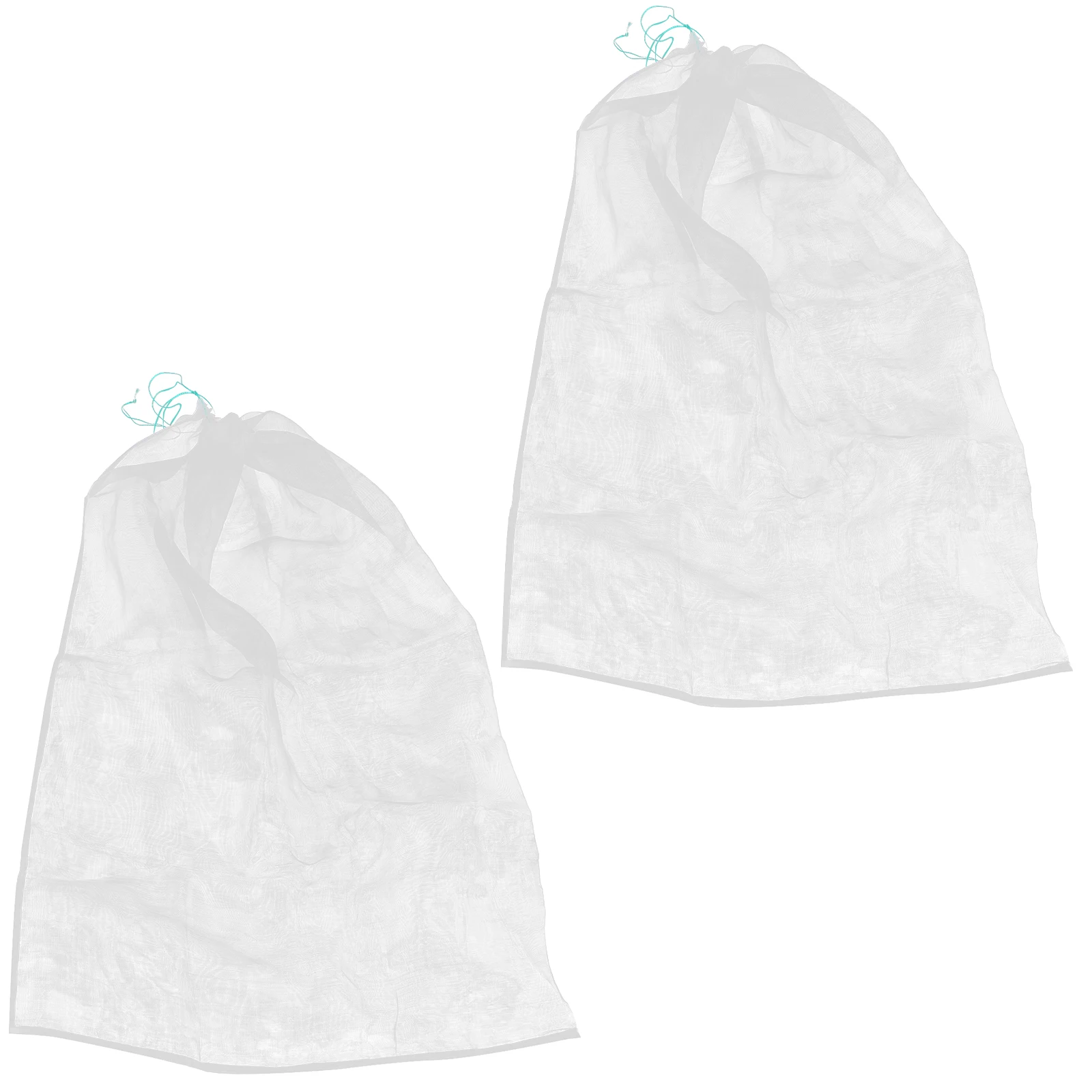 

2Pcs Beehive Mesh Transport Bag 140x105cm HDPE Breathable Packing Net Drawstring Large Size Supplies