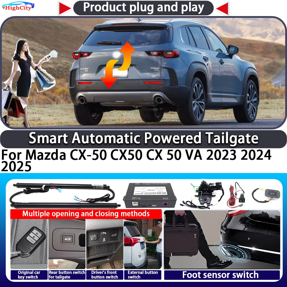 

For Mazda CX-50 CX50 CX 50 VA 2023 2024 2025 OEM Smart Automatic Powered Tailgate Key Control Trunk Lift Close Power Tailgate