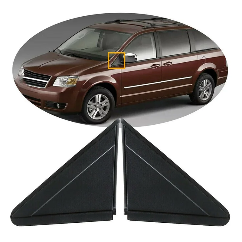 

Боковое зеркало автомобиля, угловая треугольная декоративная панель, треугольная пластина для окна 1AN69RXFAA 1AN68RXFAA для Chrysler Grand Voyager