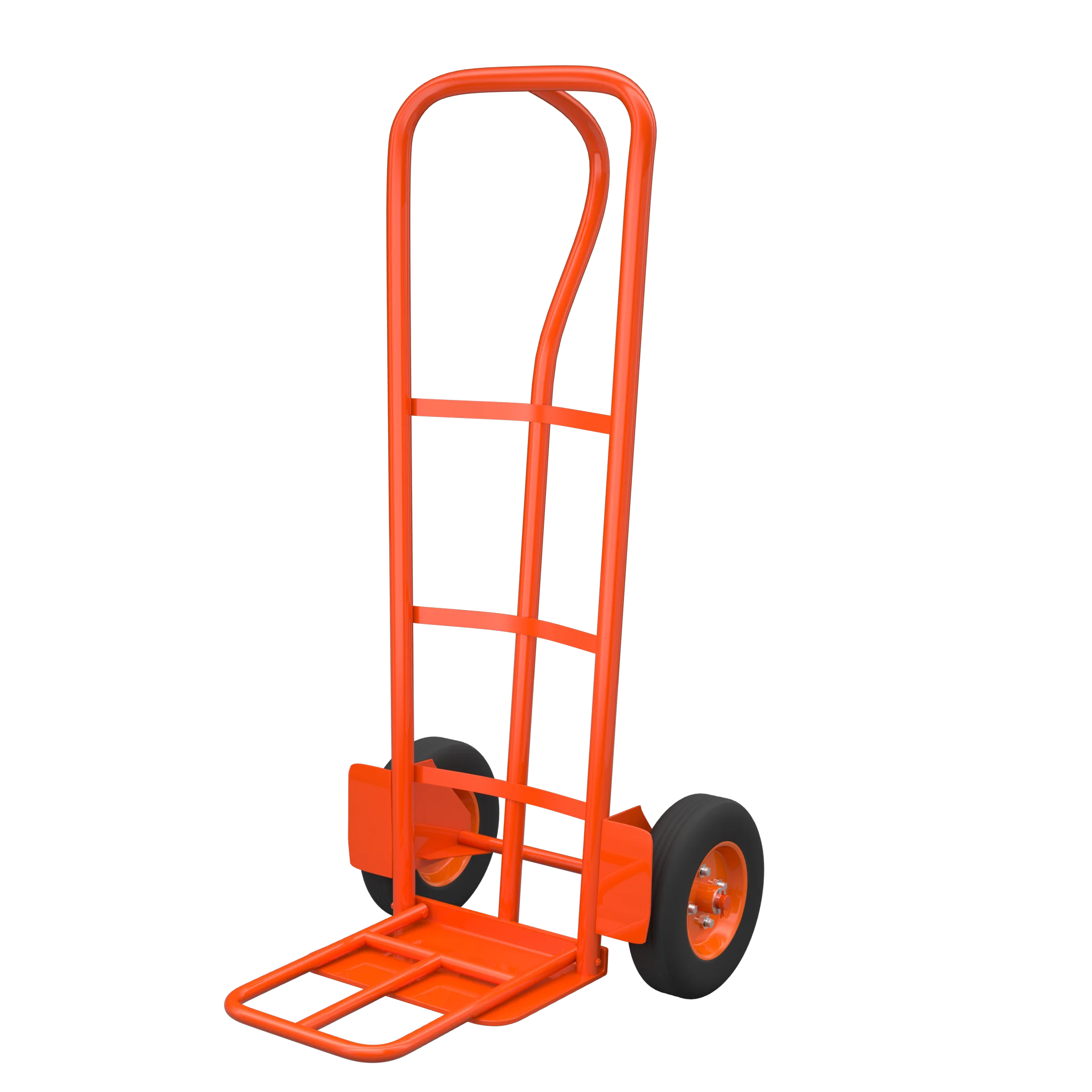 

Heavy Duty Metal Dolly Hand Truck Cart Trolley Steel Rubber Material Handling Tool for Outdoor Storage 8/10 Inch Casters