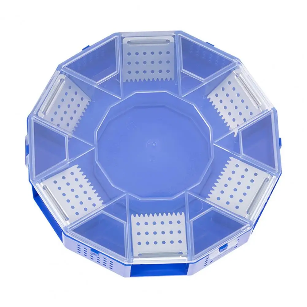 Cockroach Catchers Box 6 Entrance Single Layer PP Plastic Round Roach Trap Box for Kitchen