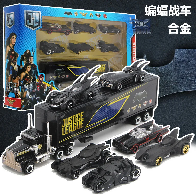 Batmobile سبيكة نموذج سيارات 1:64 باتمان 6 قطعة بهلوان 6 الجيل مزيج ديكور المنزل غرفة السيارة جمع للأطفال الهدايا