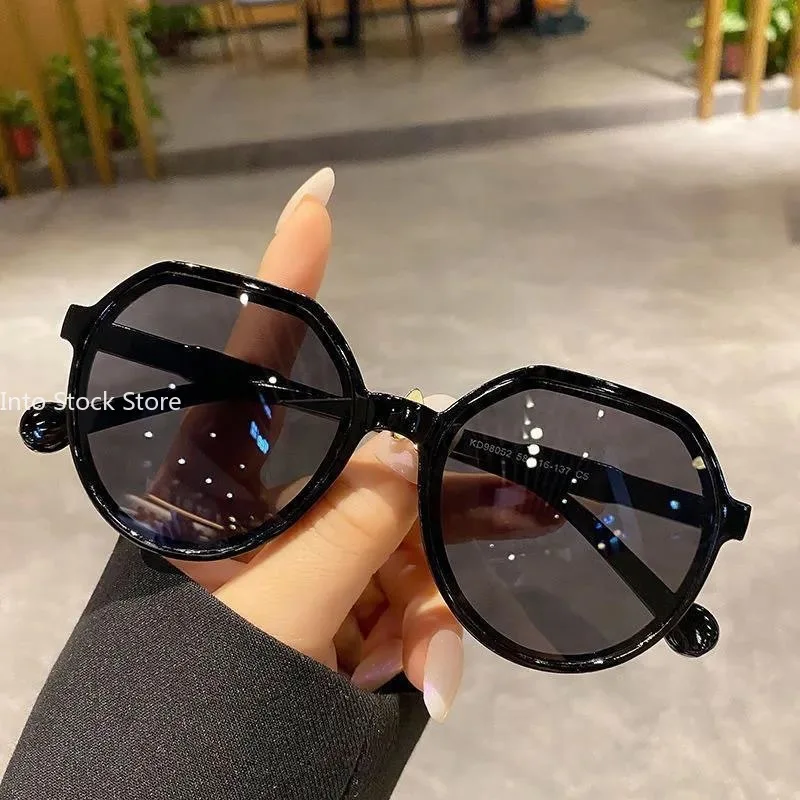 Fashion Style All-match Trend Sunglasses Personalized Round Frames Sunglasses Ins Trend Candy Color Big Frame Sunglasses Eyewear