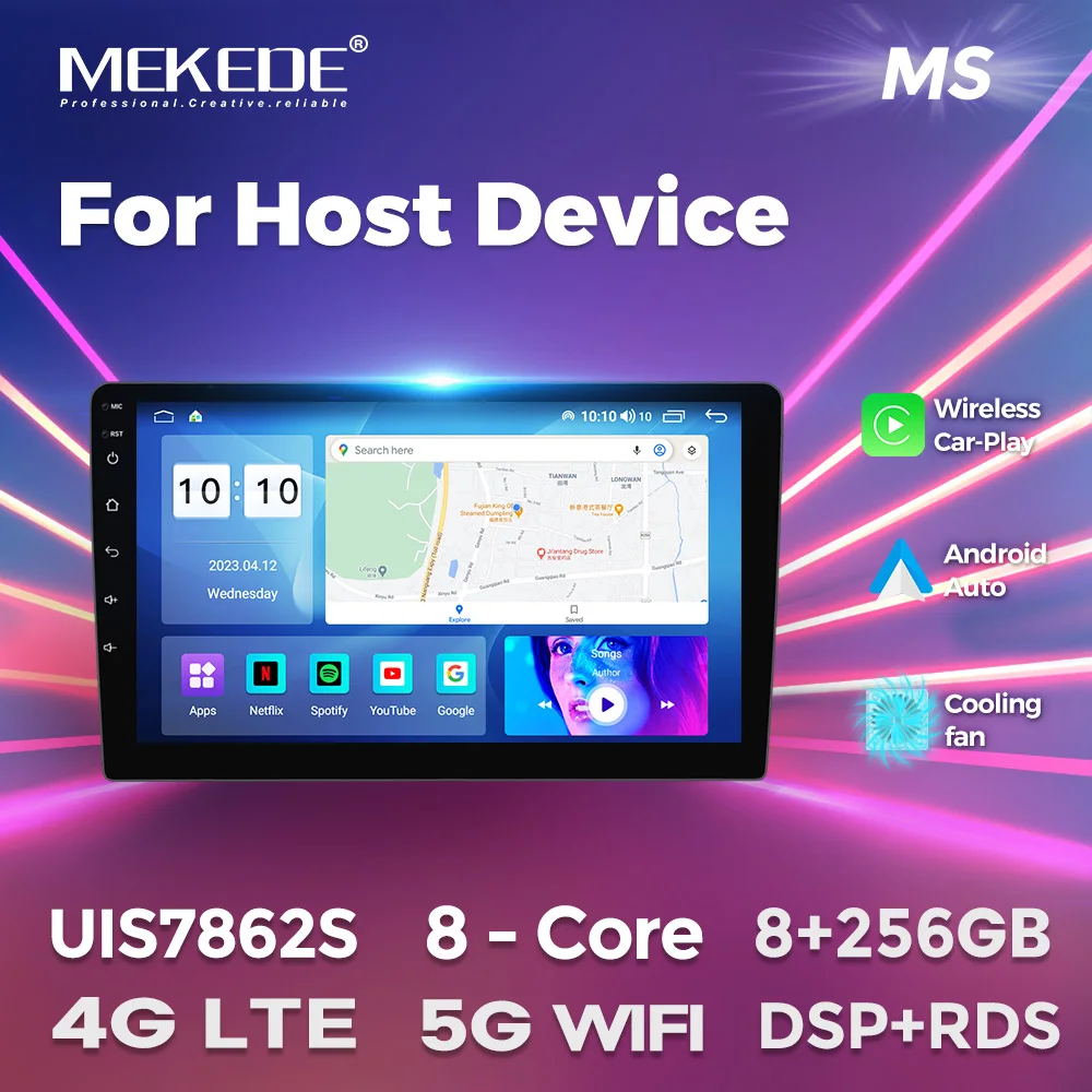 MEKEDE 차량용 멀티미디어 시스템, 7862 8 코어 DSP, VW 도요타 범용 오토라디오, 카플레이, RDS, GPS, BT, 4G, LTE, 5G, 와이파이, 신제품 플러그 앤 플레이 2din 자동차 모니터 안드로이드 자동차 멀티미디어 플레이어 네비게이션 지원 블루투스 미러 연결 무선 CarPlay 자동차 라디오 지원 한국 자동차 전자 장치 올인원 안드로이드 반전 모니터