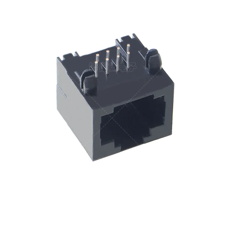 10Pcs RJ45 56Full Plastic With Light Without Light No Light 8Pin 8P8C Network Plug and Socket Full Network Cable Interface