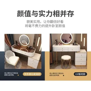 Nordic Makeup Vanity Table with Mirror, Dressing Table Dressers for Room, Light Luxury Desk Furniture 12 Main Sales Mentereas - №5