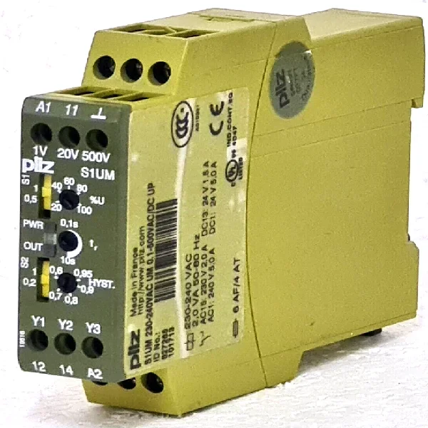 

Mushroom S1um 230-240vac Um 01-500vac/dc up Voltage Monitoring Relay Id No: 827265 Brand New Original Spot Plc