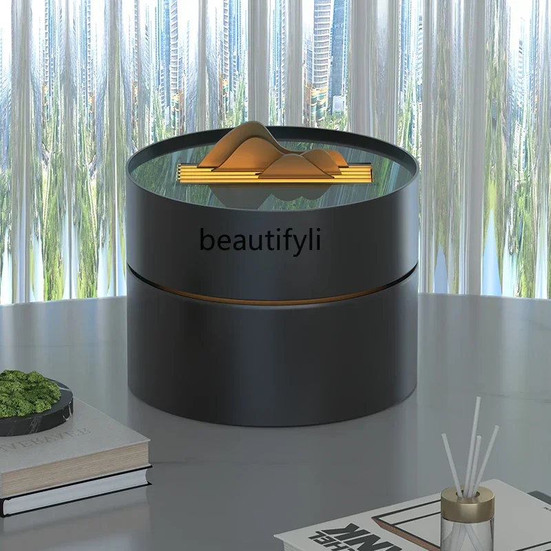 

LJYModern light luxury desktop running water ornament circulating water living room office hotel water feature advanced sense