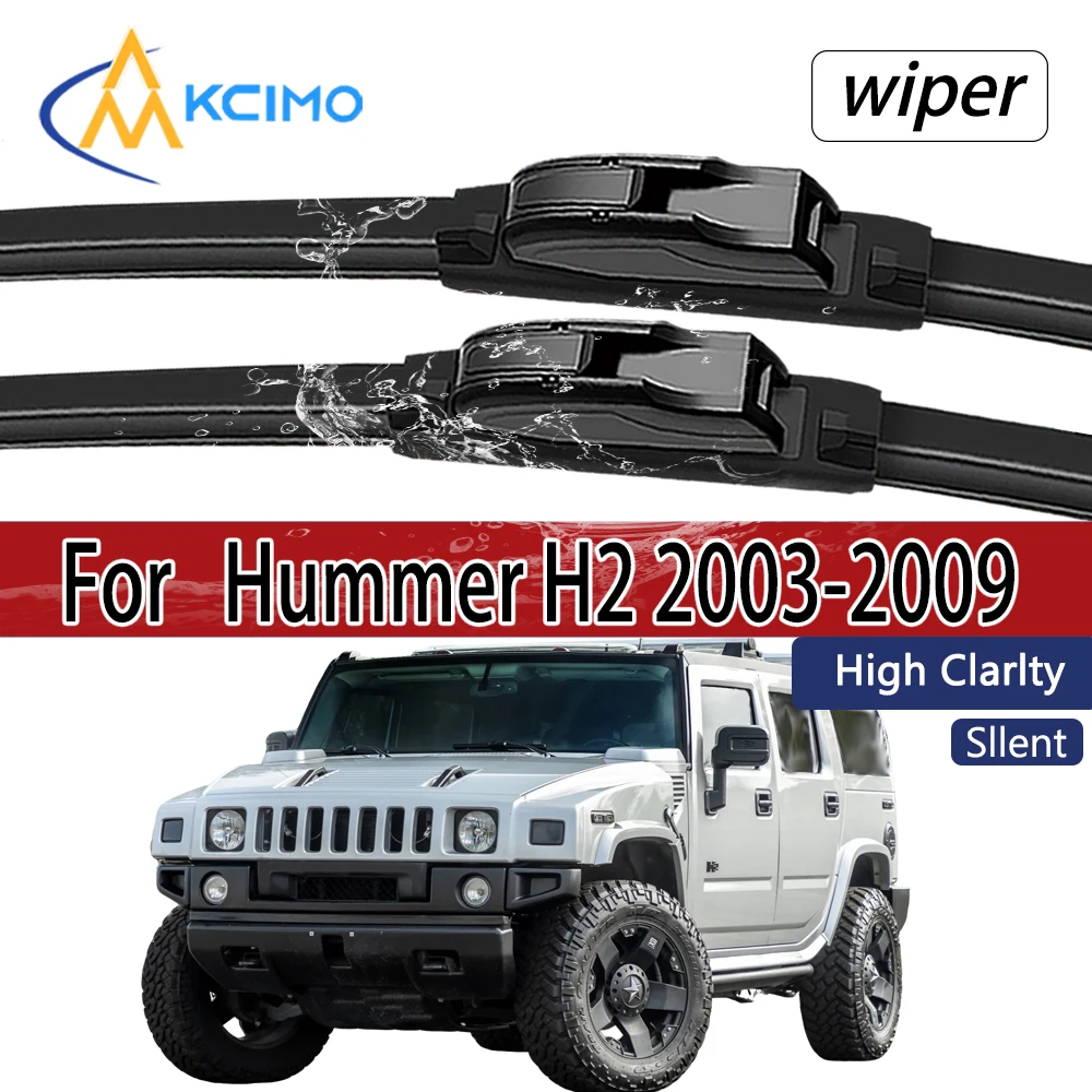 Für Hummer H2 2003-2009 Frontscheibenwischerblätter 2 Stück Windschutzscheiben-Fenster-Zubehör