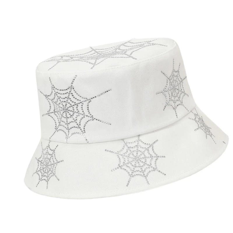 قبعة شمس بنمط رعاة البقر قابلة للتنفس مع تفاصيل أحجار الراين، قبعة ذات ظل واسع للنساء للزي الكاجوال