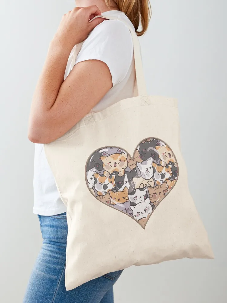 

Boxed cat- realistic colors Tote Bag Lady bag Women's shopping bag Shopper Women's beach bags
