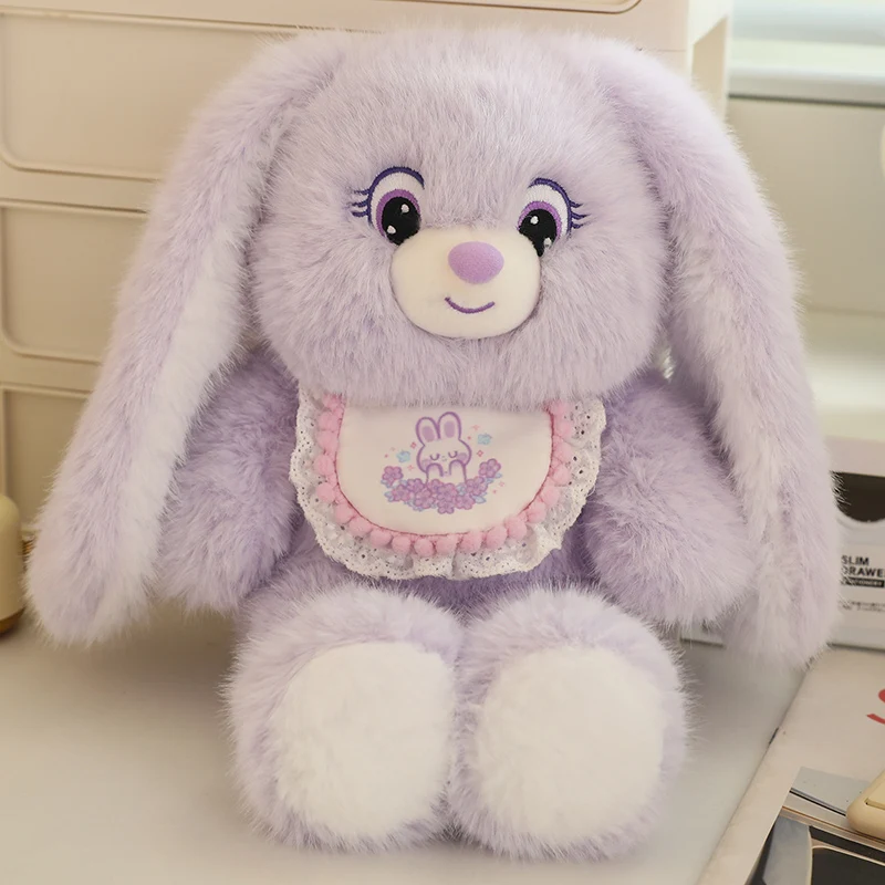 Lo último en peluche de conejo para niños y niñas, bonito juguete de abrazo de conejo, regalo Kawaii para novia, juguete de Animal suave, decoración del hogar, juguete de conejo de peluche