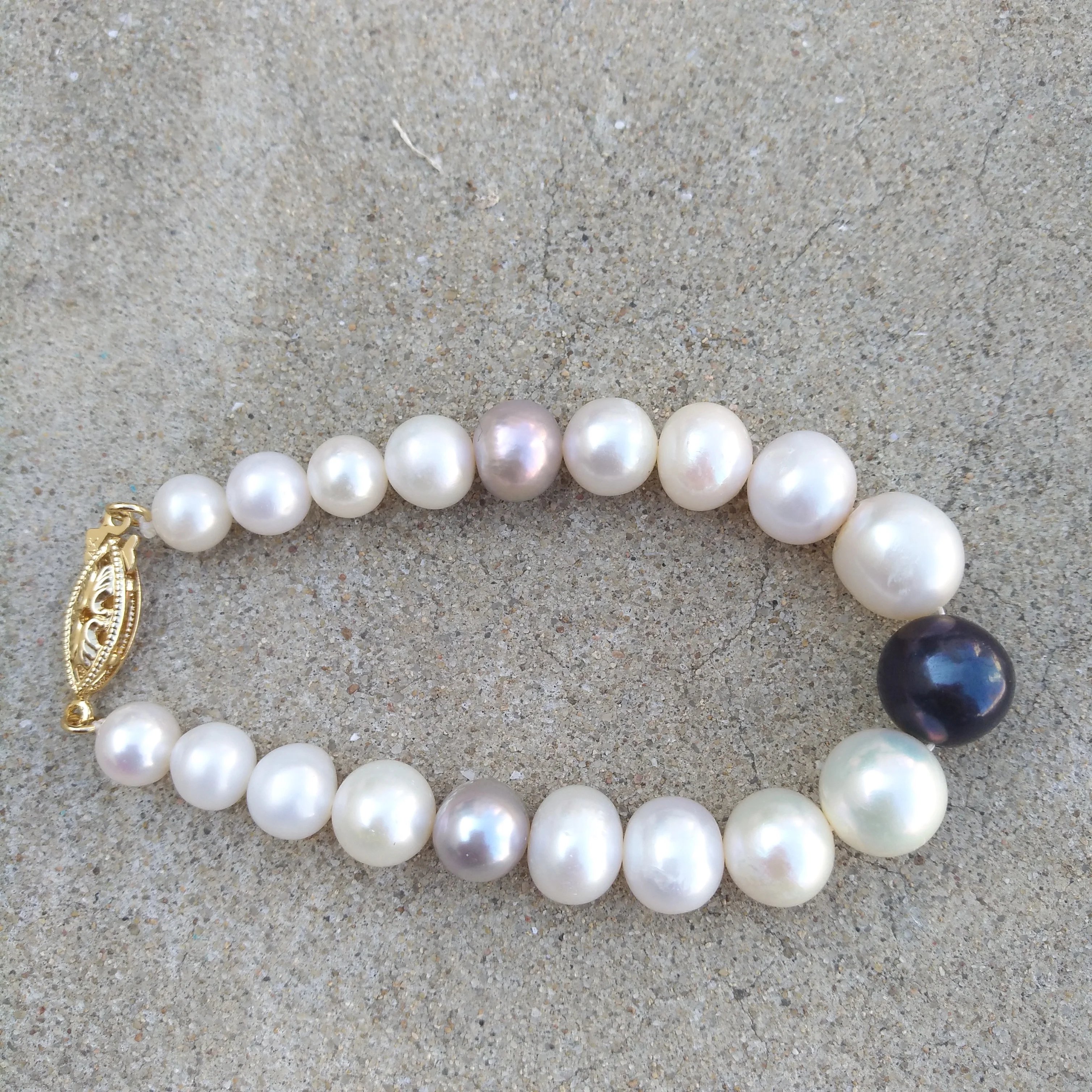 الكلاسيكية الطبيعية AAA + 7-11 مللي متر جنوب البحر الأبيض متعدد الألوان اللؤلؤ سوار الأصلي صور حقيقية ، ما تريده هو ما ستفعل