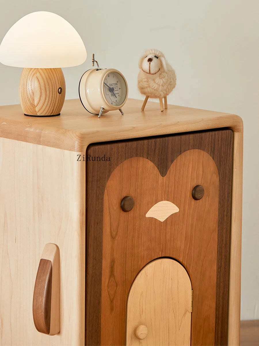 **Children's Bedside Table, Small Cabinet, Storage Cabinet, Bedroom Storage Card