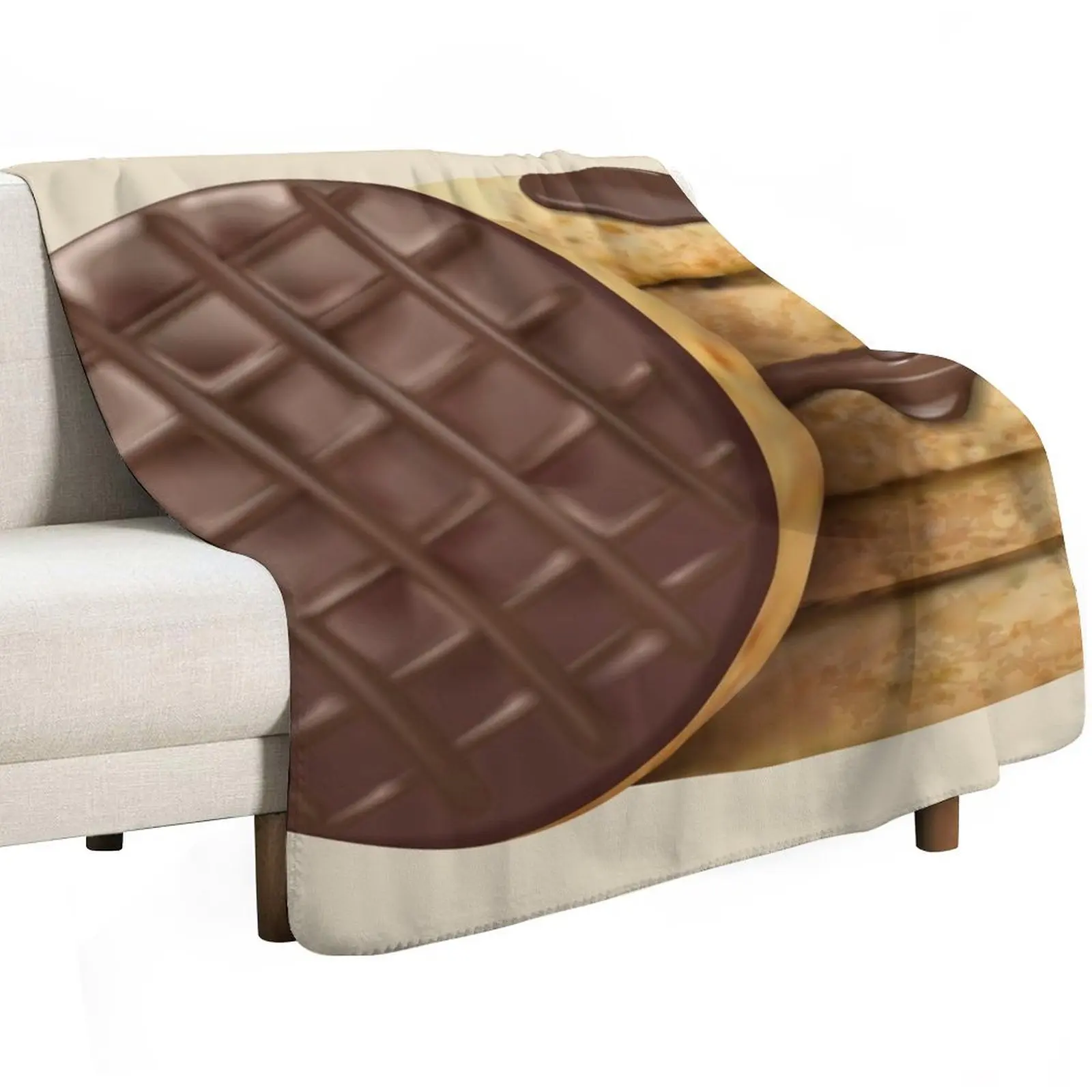 Milk Chocolate Digestive Biscuits Throw Blanket Luxury Thicken christmas gifts Luxury Throw warm winter anime Moving Blankets