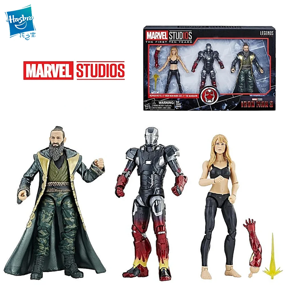 Hasbro Marvel Legends Iron Man 3 Mark XXII Pepper Potts The Mandarin 6 Inches 16CM Children's Toy Gifts Collect Toys