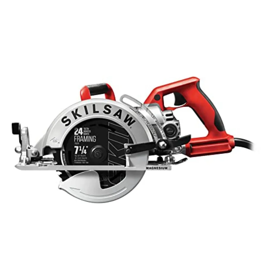 

7-1/4 In. Lightweight Worm Drive Circular Saw With Twist Lock Plug- SPT77WML-71