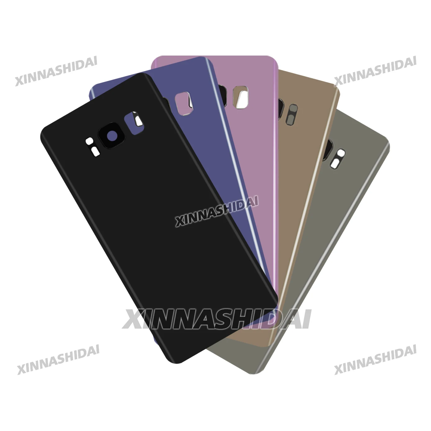 New Glass Housing for Samsung Galaxy S8 Back Battery Cover Rear Door Case Panel Replacement Part image 3