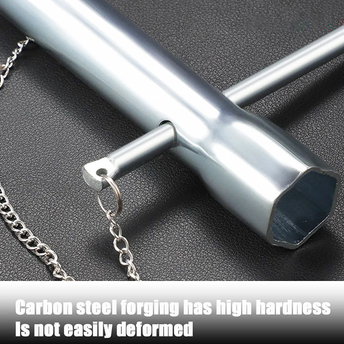 Tubular Box Spanner Extra Long Fitting Wrench Hexagonal Hollow Box Wrench for Shower Valve Socket,Silvery
