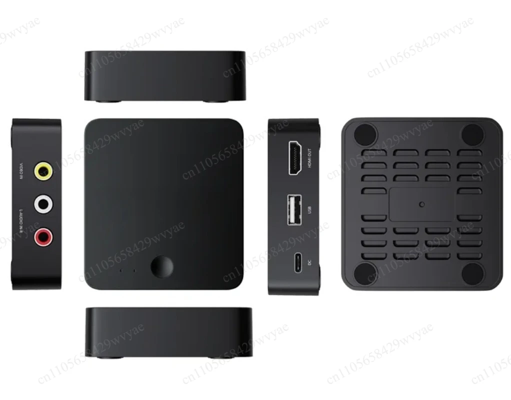 Portable Analog Video Digitizer for VHS Hi8 V8, MP4 Saving to USB Drive, Live Stream Available