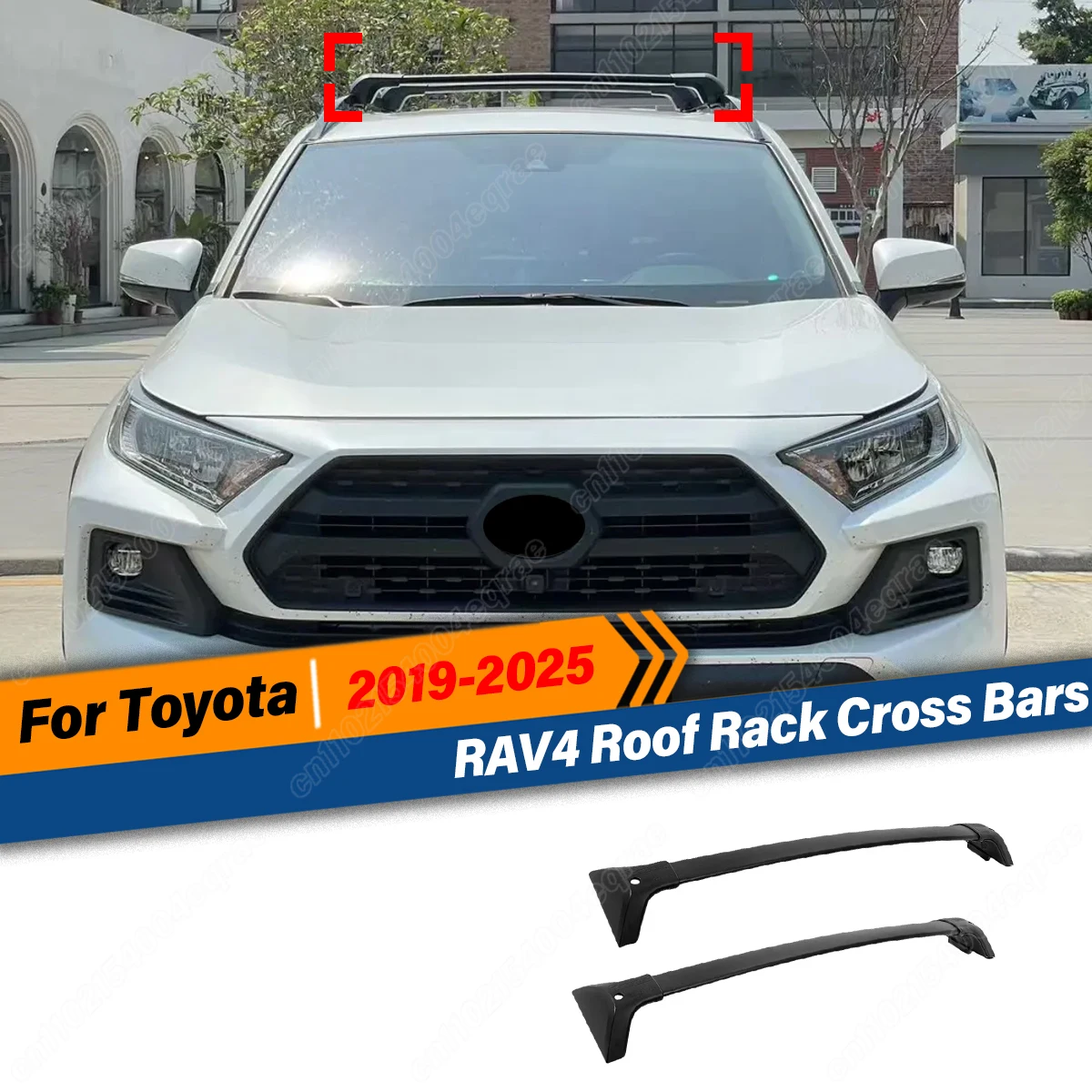

For Toyota RAV4 2019 2020 2021 2022 2023 2024 2025 Roof Rack Cross Bars Anti-Theft Lock Car Accessories Body Kit