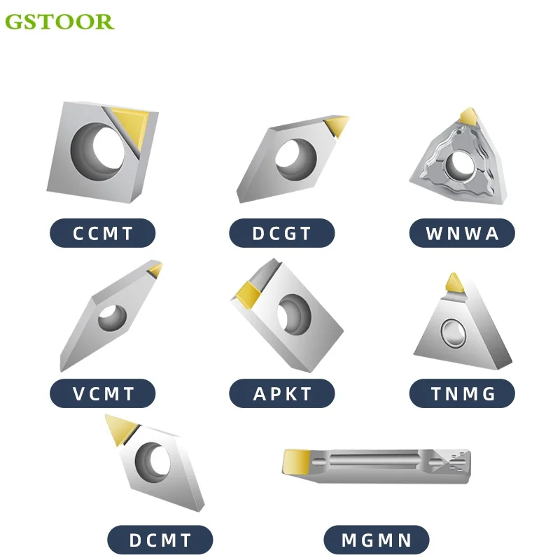 

MCD For Aluminum Diamond APKT16 CCMT DCMT TNMG WNMA MGMN VCMT CNC Cutting Blade Lathe Turning Tools
