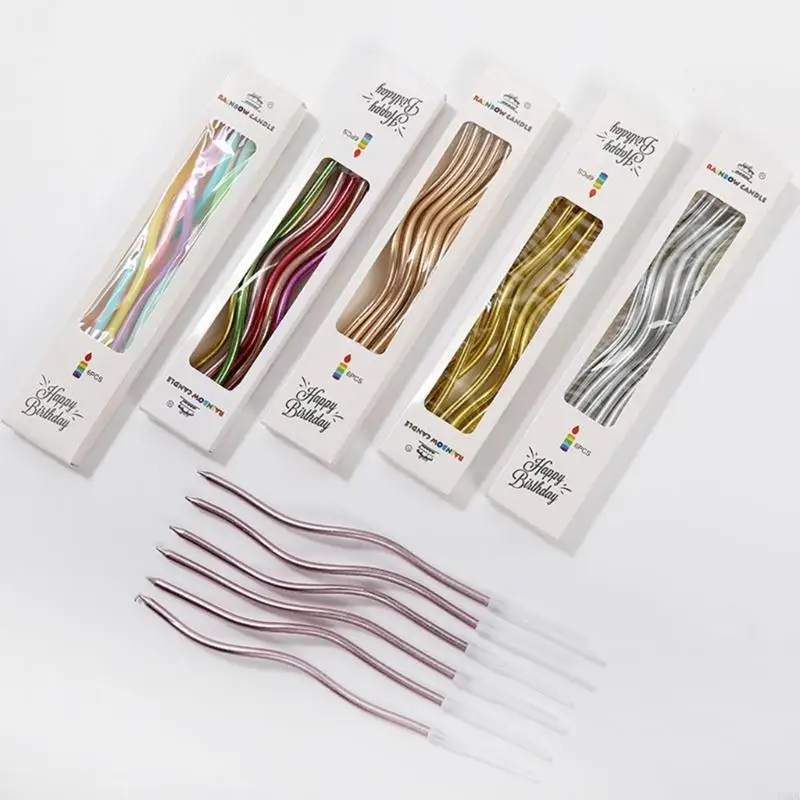 6pcs Элегантный изогнутый торт
