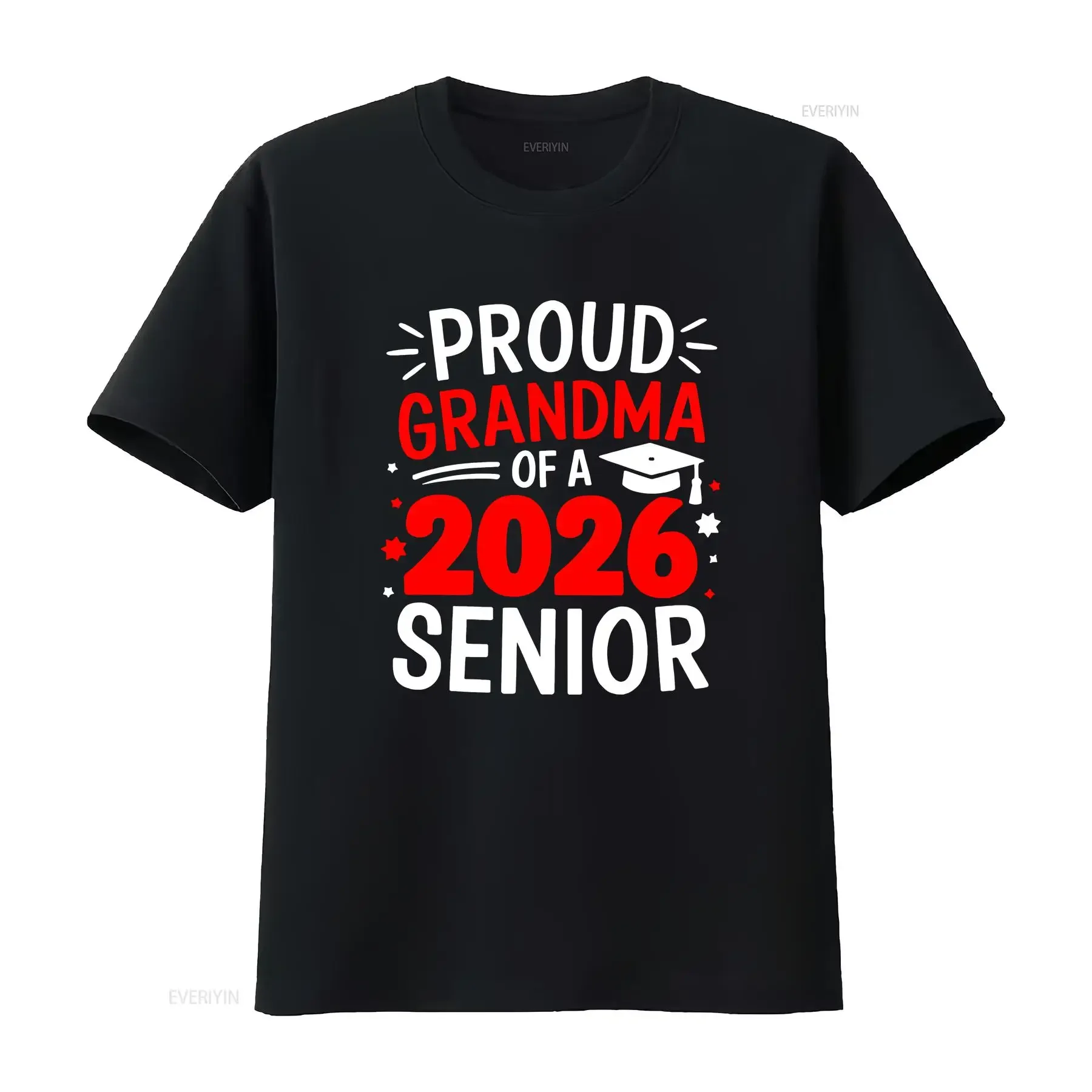 Proud Grandma Of A 2026 Senior T Shirt Class Graduation Graduate vintage Washed Unisex Soft Versatile Breathable Stylish