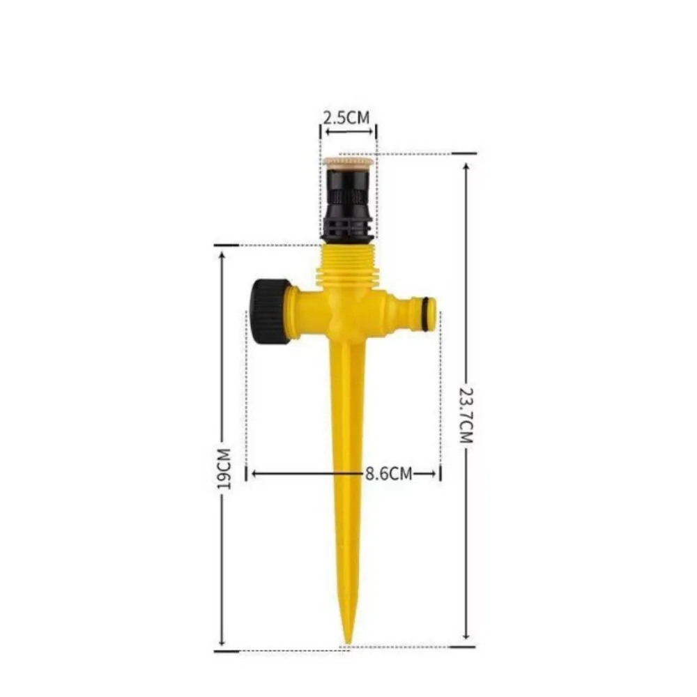 Garden Sprinkler 360° Rotation Irrigation Watering System Agriculture Ground Automatic Tube Adjustable Plug Buried Atomization