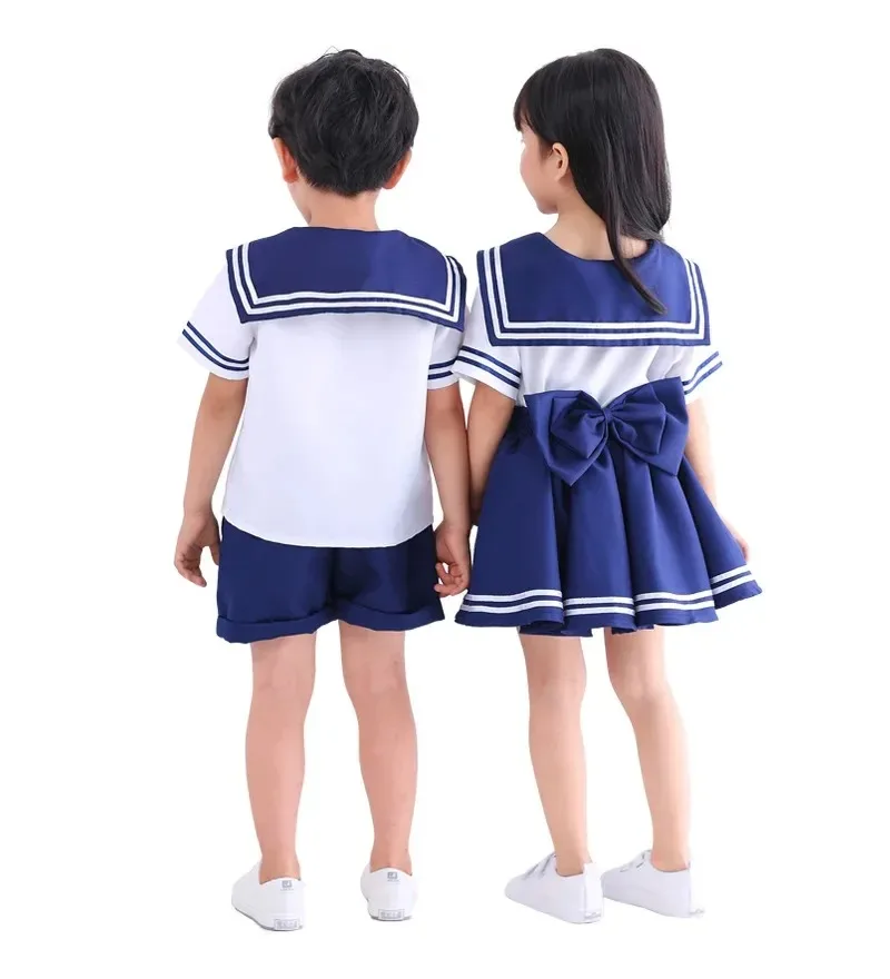 School Uniforms Sailor Costumes Cosplay For Girls Boys Navy Party Kindergarten Sailor Moon Cosplay Costume