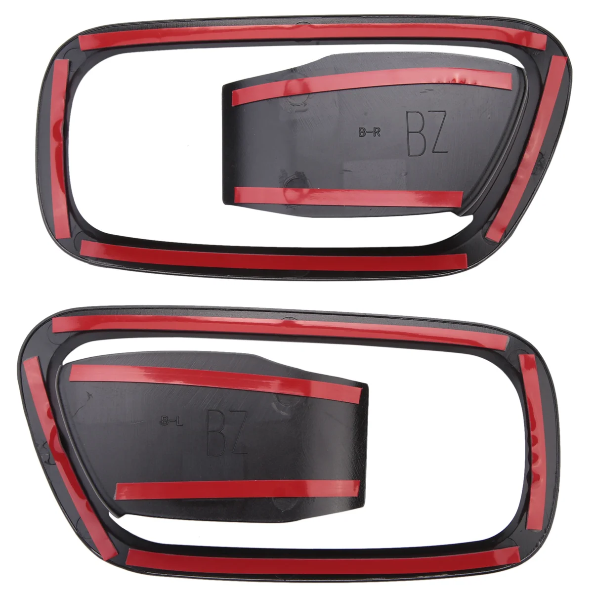 4ชิ้นสีดำมันวาวมือจับประตูด้านในฝาครอบแผงชามสำหรับฮอนด้า HRV XRV XR-V HR-V 2022 2023แม่พิมพ์ภายใน