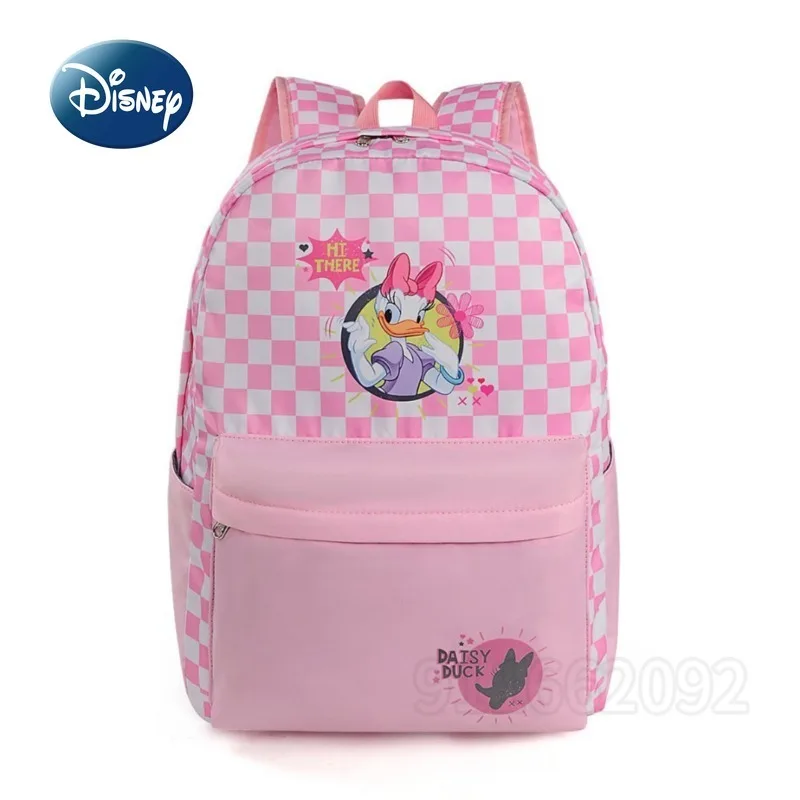 

Disney New Girls School Bag Large Capacity Pink Women's Backpack High-Quality Fashion Student School Bag Lightweight and Casual