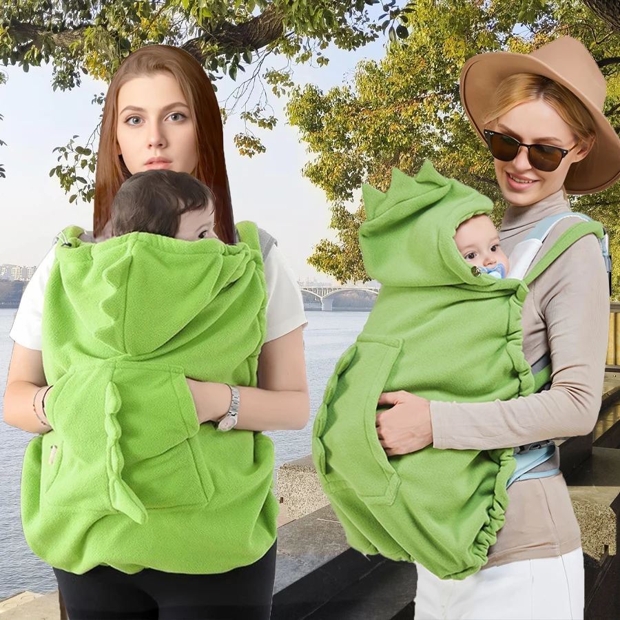1Pc Baby Carrier Waist Seat Windproof Blanket, Suitable for Various Occasions, Solid Color Dinosaur Cape, Ultra-Soft Comfortable Baby Windproof Cover Blanket, Multifunctional Front-Hold Windproof Cape Stroller Blanket, Perfect Baby Shower Gift.