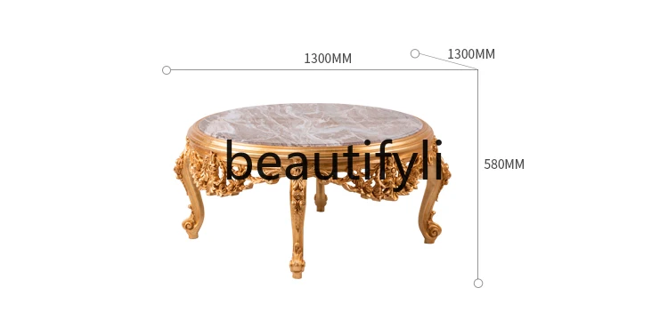 French luxury furniture champagne gold hand-carved embroidered solid wood fabric sofa