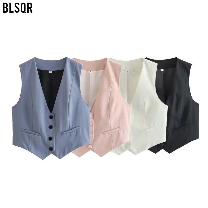 15-color Summer Women's Vest Casual Slim-fit Sleeveless Vest Short Top