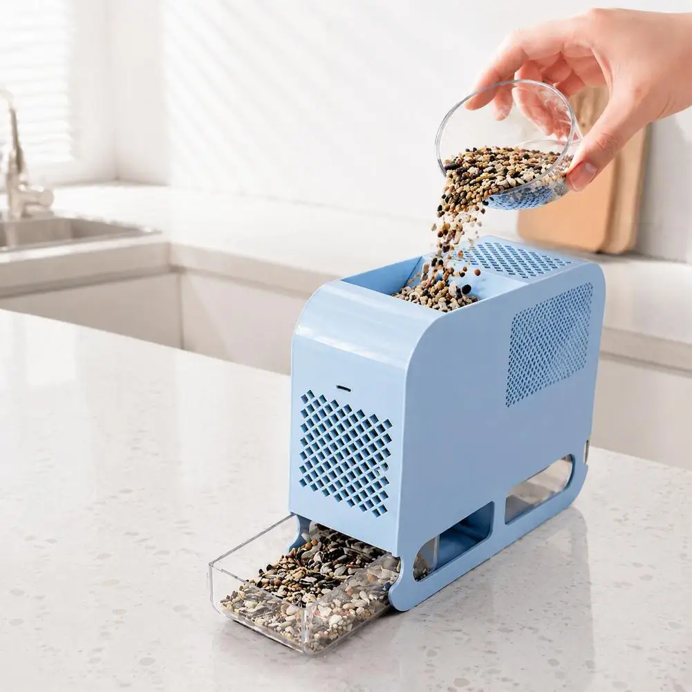 Birdseed Collector Electric Birdseed Shell Separator Machine Automatic Millet Husk Remover Tool Bird Feed Shell for Parrots