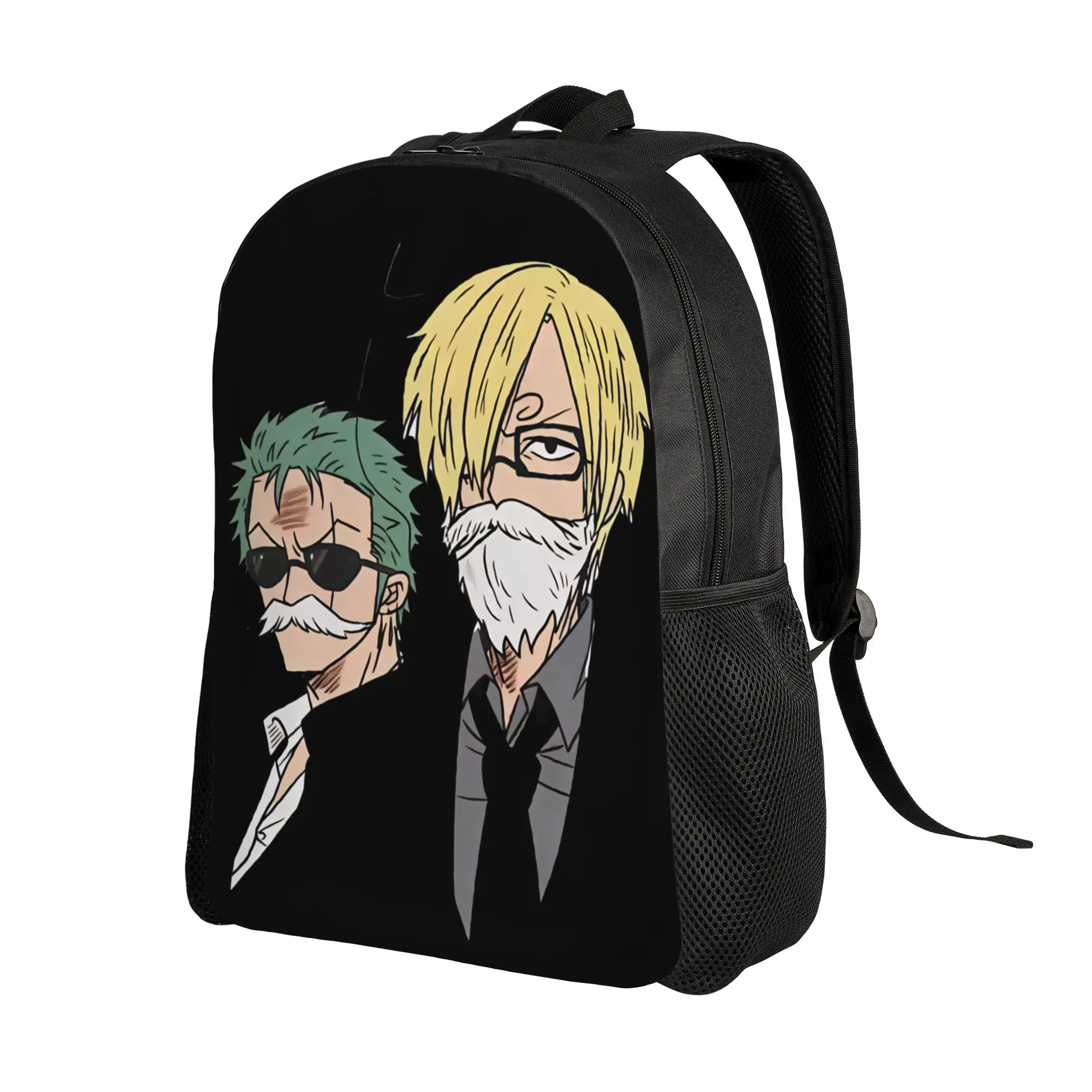 Ones Pieces Anime Backpack  Kawaii Backpacks Male University Soft High School Bags Colorful Rucksack