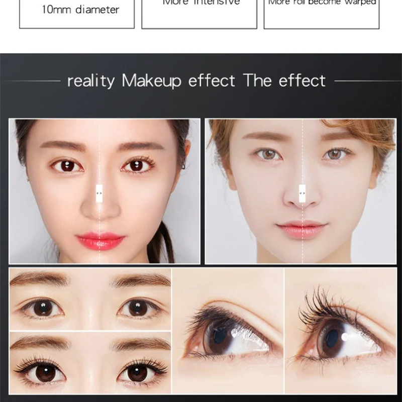 이Lápis de delineador líquido 4D Conjunto de rímel à prova d'água Cosméticos Fibra para os olhos Brush de silicone de onda longa Lápis de sobrancelha Olhos 