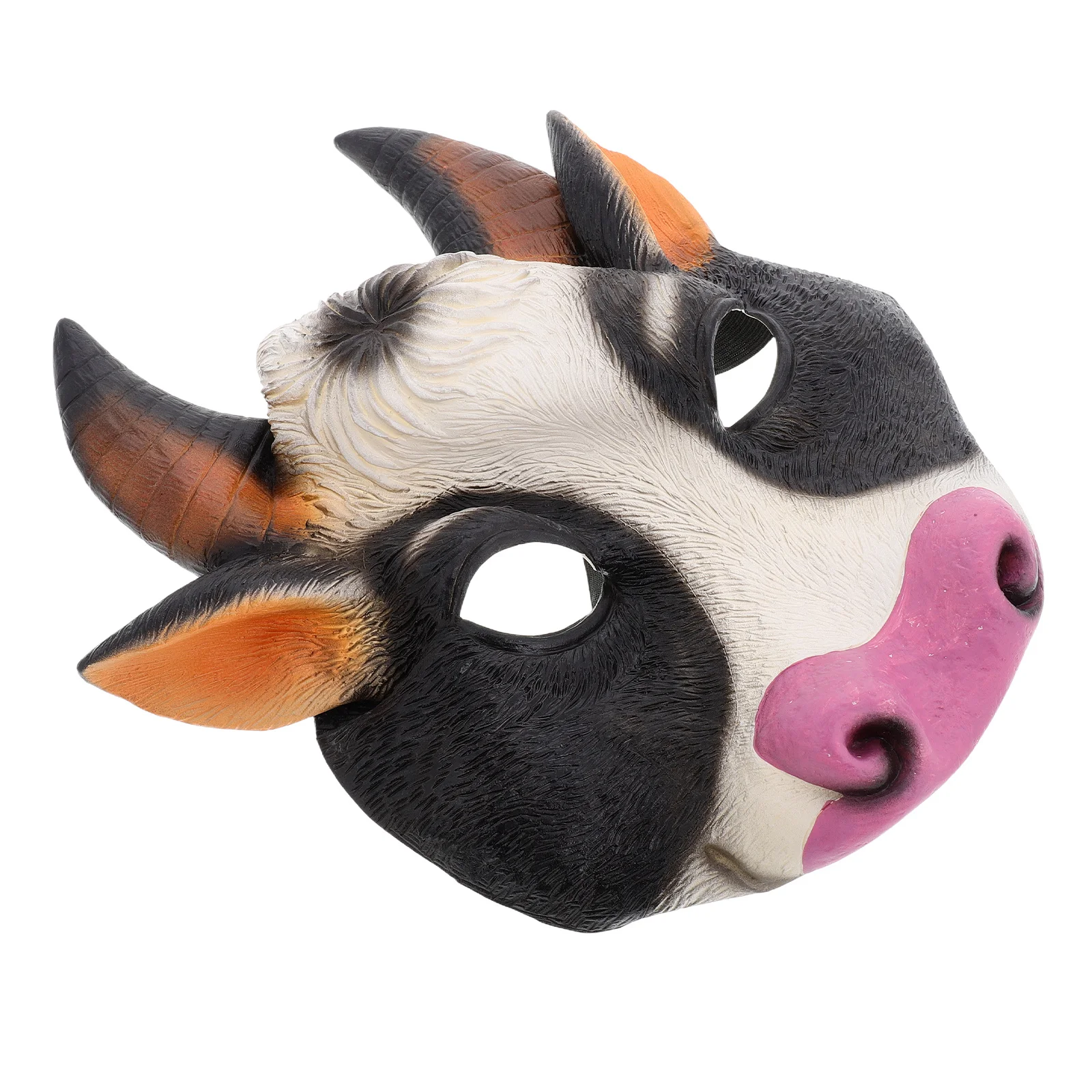 Koe Dierenmasker Volledig Hoofd Realistisch Hoofddeksel voor Halloween Maskerade Cosplay Party Grappig Kostuum Accessoire Halloween Koe Maskers