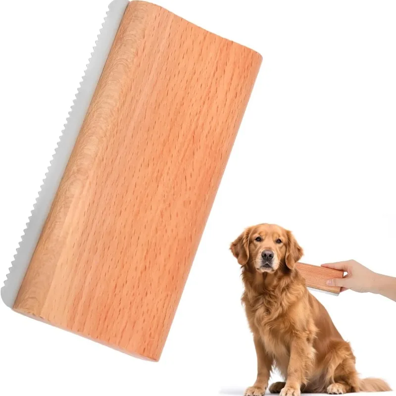 Tierhaarentfernungskamm Holz Pferdebürste Hundehaarentfernungskamm Reitsport-Rasierer Pferdebürste Pferdebedarf Pferdezubehör