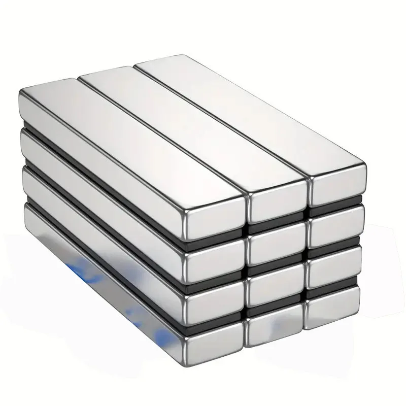 10 Pack Powerful Strong Neodymium Magnets Bars Heavy Duty, Rectangular Permanent Rare Earth Magnets with Adhesive Backing