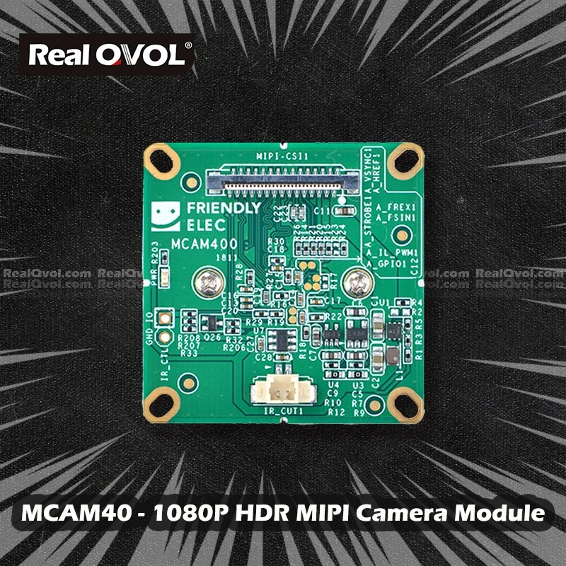 RealQvol FriendlyELEC 1080P HDR MIPI Camera - MCAM400 Support NanoPC-T4 NanoPi-M4/NEO4 IR Filter/o IR Filter RK3399