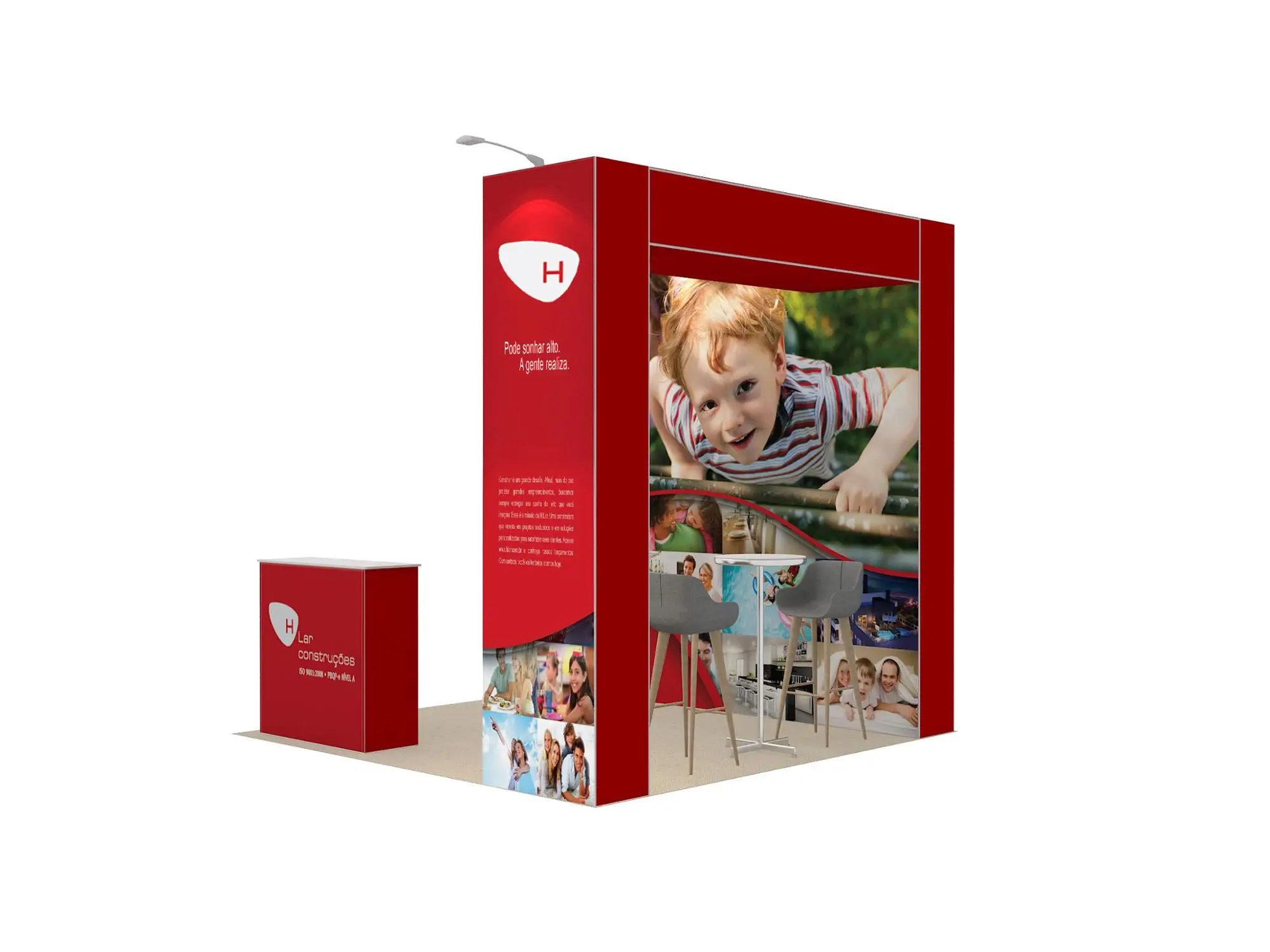 Hangzhou 10x10 Portable Pop up Advertising Fabric Exhibition Stand Display Wall Kit Trade Show Booth Small Corner Expo Booth - view 3