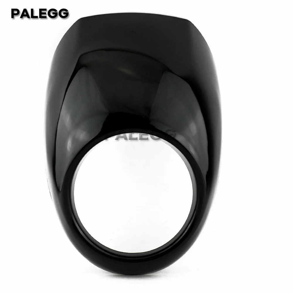 Motorcycle Black Headlight Grill Fairing Cover ABS Plastic Windshield For Harley 883 1200 Front Fork Mount Dyna Sportster XLCH