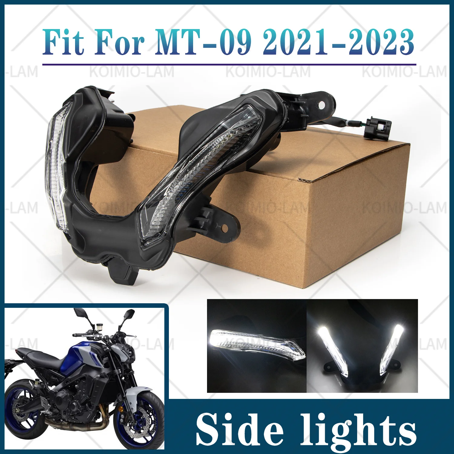 Fit For 2021 - 2023 YAMAHA MT09 SP MTN890 Motorcycle Front Headlight Fog Decorative Side Position Light MT-09 MT 09
