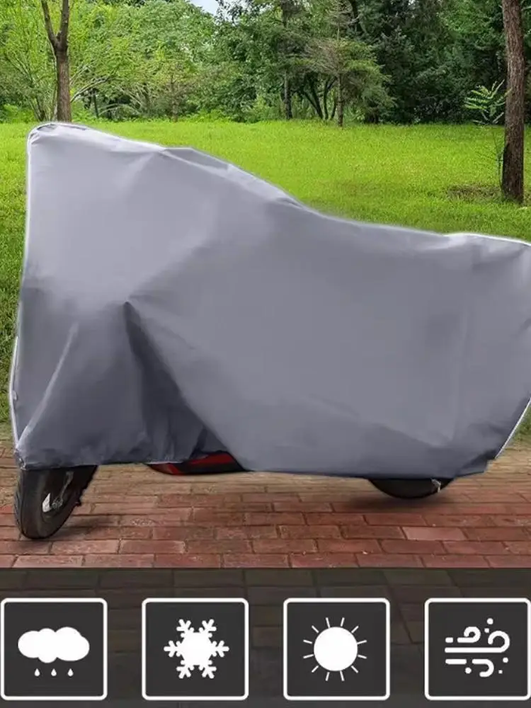 AliExpress NONE Waterproof Motorcycle Cover Outdoor Anti-UV Rain Dust Snow Protector Case for Electric Bike Scooter Motorbike Accessories